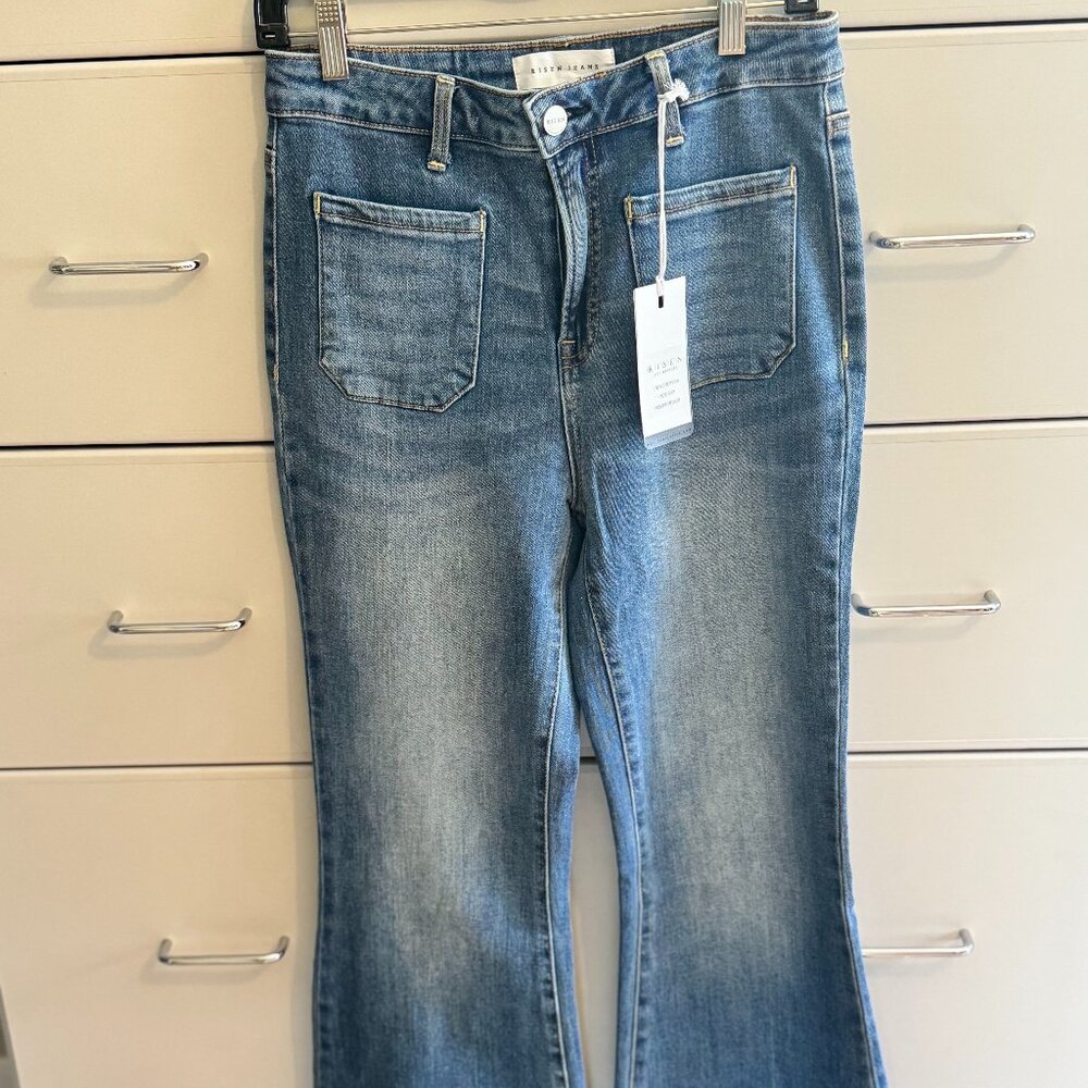 Reposh:  Risen Flare Jeans in Light Blue Wash.  Wore Once.